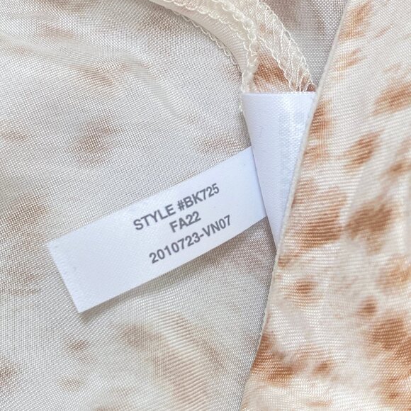 J. Crew NWT Drapey Cupro Flared Skirt in Speckled Animal Print, Small - Picture 9 of 10